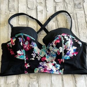 Black Underwire Bikini with Adjustable Straps